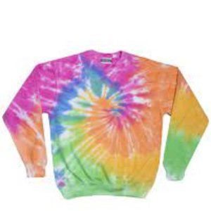 tie dye crew neck